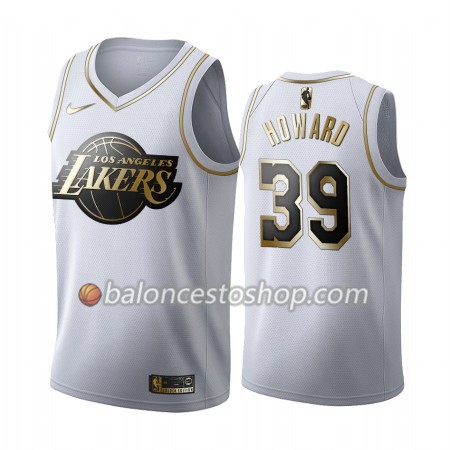 Camiseta Hombre NBA Los Angeles Lakers Dwight Howard 39 2019-20 Nike Blanco Golden Edition Swingman
